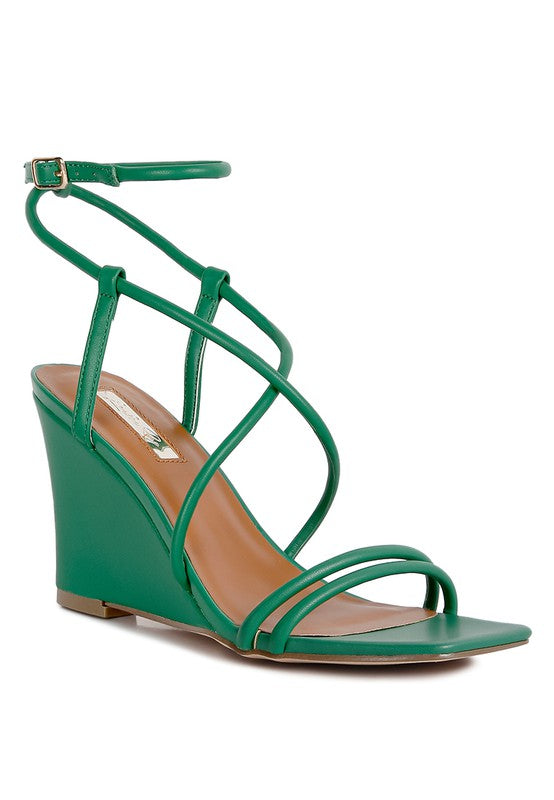 Hunt Ankle Strap Wedge Sandals