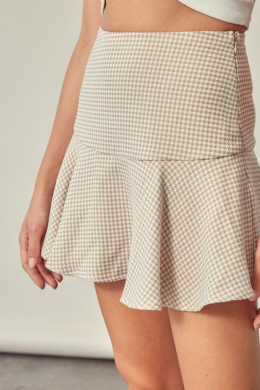 Lily Checkered Mini Skirt