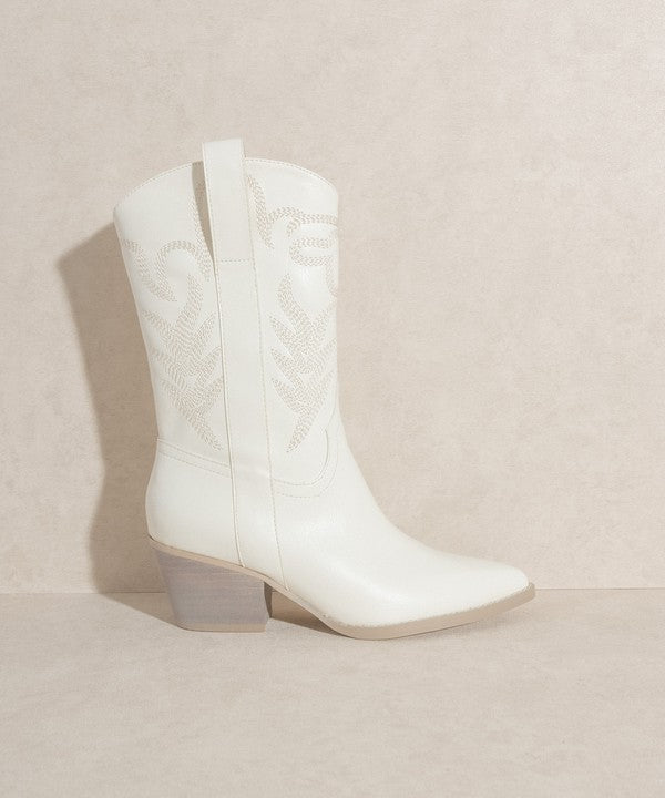 Society Embroidered Short Boots