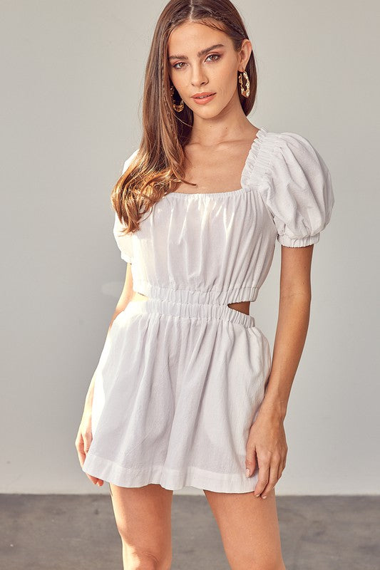 Freida Puff Sleeve Romper