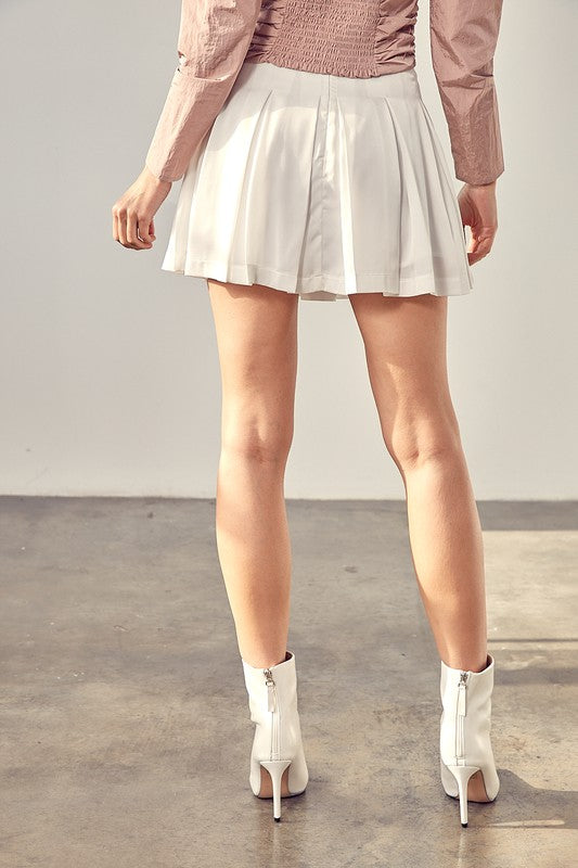Charlene Pleated Mini Skirt