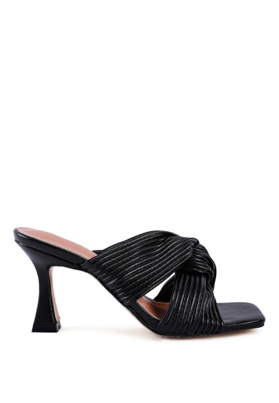 Camille Knotted Strap Heels