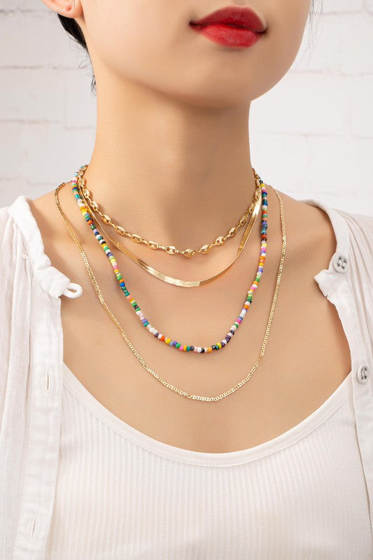 Multi Layered Gold Necklace