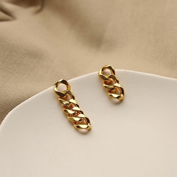 18K Gold Fashion Asymmetric Earring