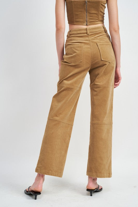 RELAXED FIT CORDUROY PANTS
