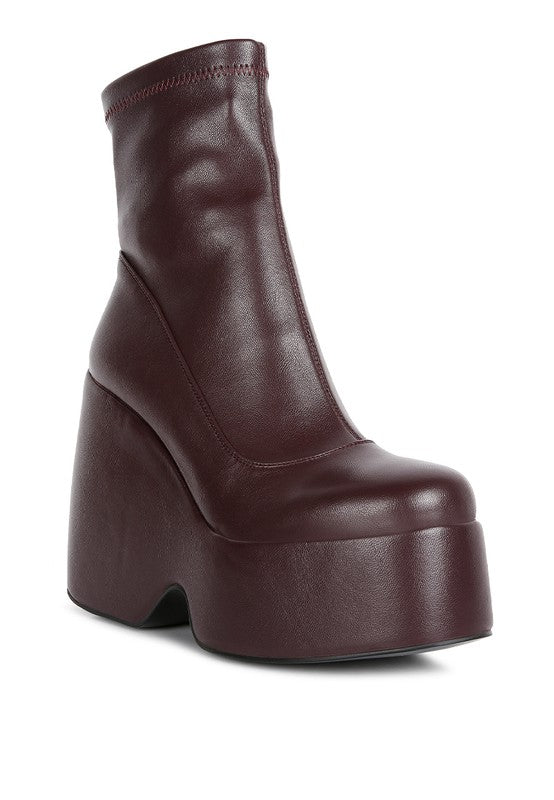 PURNELL High Platform Ankle Boots