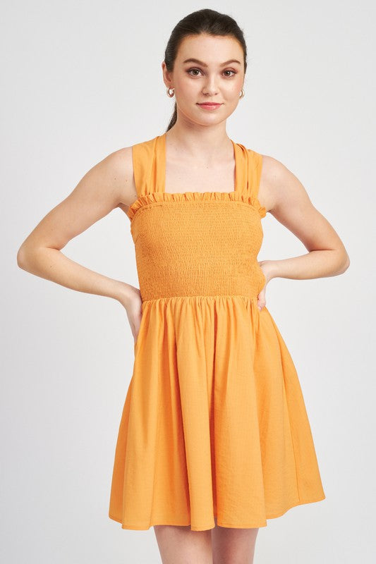 Lilli Tie Back Mini Dress