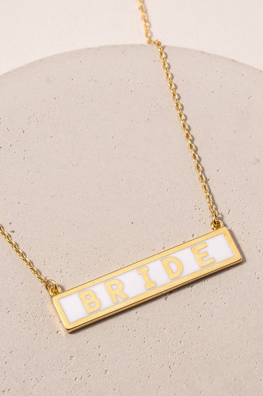 Bride To Be Charm Necklace